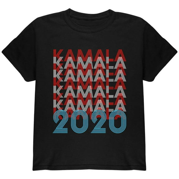Election 2020 Kamala Harris President Vintage Style Youth T Shirt Black YMD