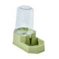 thumbnail image 3 of Dispensador de agua y comedero por gravedad de 3,6 l para perros pequeños, medianos, gatos, conejos, estación de alimentación, suministros de viaje verde, 3 of 8