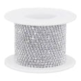 thumbnail image 1 of 1 Roll 10 Yards Rhinestone Chain,1.5mm Crystal Rhinestones Close Chain Roll, Crystal Claw Cup Chain, 1 of 6
