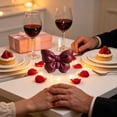 thumbnail image 3 of Burgundy Bow Shaped Scented Candle, Romantic Bowknot Decor Candle for Couple Anniversary Birthday Dinner Holiday Home Decor Gift, 3 of 6