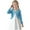 Blue, variant on Girls Long Sleeve Shrug Button Cardigan Sweaters Toddler Cute Soild Color Long Sleece Crop Tops Fall Winter Comfy Outwears Cover Up 5-14 Years Kids