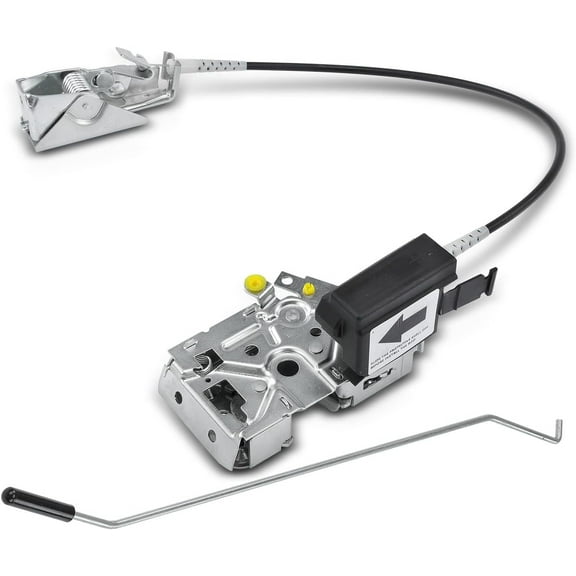A-Premium Front Left Door Latch Assembly w/Cable Compatible with Ford Bronco 1994-1996, F-150 1992-1996, F-250/F-350 1992-1997, Power Door Lock Actuator Cable Rod Kit, F4TZ15219A65A, F4TZ15219A64A