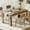 Brown-Thickened Tabletop, variant on Home 63" Dining Table for 4-6, Wood Farmhouse Rectangular Thickened Dinner Dining Room & Kitchen Table for 4 for Apartment, Small Space