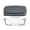B, variant on WEIOUKC Glass Loaf Pans for Baking Bread with Lids,Rectangular, Heat-Resistant, Oven & Microwave Safe, Dishwasher Safe, with Lids & Handles