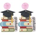 thumbnail image 1 of 1 Pair Graduation Themed Ear Pendant Ear Decoration Graduation Earring for Women, 1 of 8