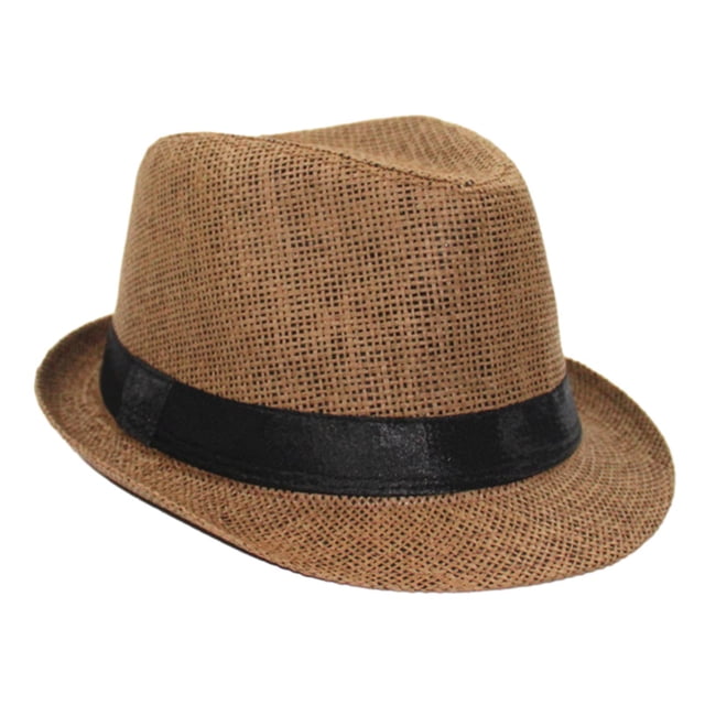 Sombrero de copa Yinane Sombrero de paja Verano Versátil Portátil con protección solar