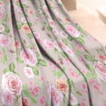 thumbnail image 3 of Floral Fuzzy Blanket: Soft, Cozy & Decorative 50x60in Flannel Throw Blanket - ABed Throw Blanket for Home, Bed, Sofa, Couch & Chair, 3 of 5
