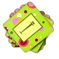 thumbnail image 2 of Letter I Monogram - Lime Green Foam Coaster Set of 4, 2 of 3
