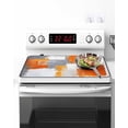 thumbnail image 2 of Stove Top Covers for Electric Stove, Burnt Orange Grey Kitchen Glass Ceramic Electric Cooktop Covers 24"x21", Modern Oil Painted Geometric Abstract HeatResistant Oven/Countertop/Dishwasher Protector, 2 of 3