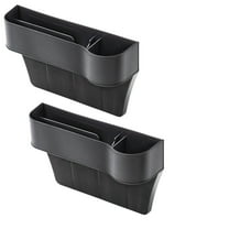 As Seen on TV - Multifunctional Car Caddy Between Seat Organizer Cup Holder - Black 2 Pack