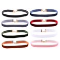 thumbnail image 1 of 8-pack Trendy Choker Necklace Velvet Fabric Velvet Multicolor, 1 of 4