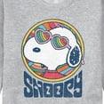 thumbnail image 3 of Peanuts - Groovy Snoopy - Men's Crew Neck Fleece Pullover, 3 of 6