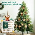 thumbnail image 5 of 2025 Yoga Advent Calendar, Unique 24 Days Yoga Themed Ornaments Set, 2D Acrylic Christmas Tree Decor Blind Box Daily Surprises, 5 of 6