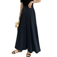 thumbnail image 3 of ZANZEA Women Culottes Wide Legs Palazzo Long Pants Pull On Trousers, 3 of 4