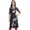 Black, variant on Bimba Women's Black Moss Georgette Kurti Summer Floral Printed Tunic Kurta-4