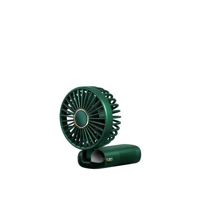 Injueey Mini ventilador USB de 5 velocidades ajustable para el hogar, oficina, dormitorio, cuello colgante, ventiladores pequeños personales, accesorios Electrodomésticos Verde Injueey HA071288-04B