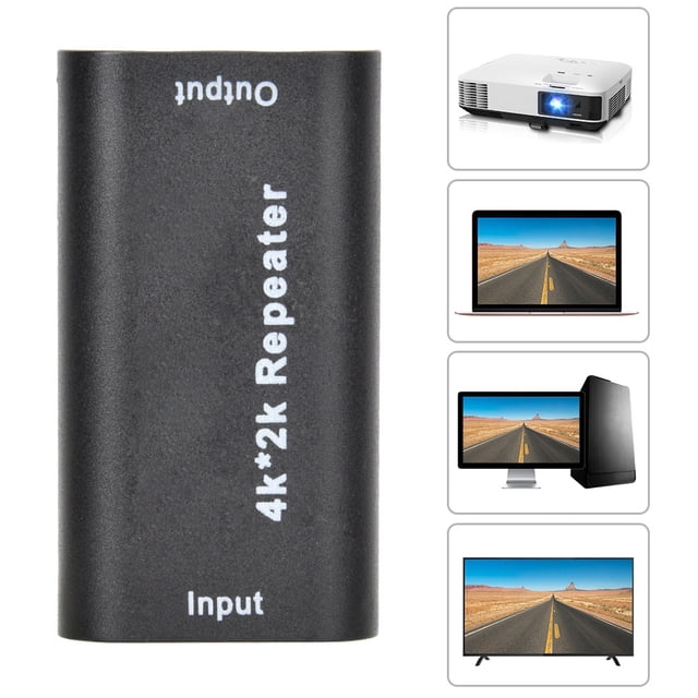 Adaptador amplificador de señal, amplificador de señal HDTV 4K*2K, extensor de señal, repetidor de señal, máxima comodidad