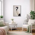 thumbnail image 3 of Framed Canvas Print Crane Bird Wall Art Minimalist Modern Decorative for Living Room Bedroom - 16"x24" WHITE, 3 of 8