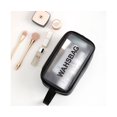 thumbnail image 4 of Tignapoo Compact Black Waterproof Makeup Pouch for Women, Travel-Friendly Transparent Cosmetic Bag with Smooth Zipper, Durable Nylon Material, 4 of 5