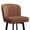 Dark Brown-Faux Leather, variant on MultiHaven 26'' Shell Back Bar Stools Set of 2, Swivel Counter Height PU Leather Chairs for Kitchen Island, Cafe - Green