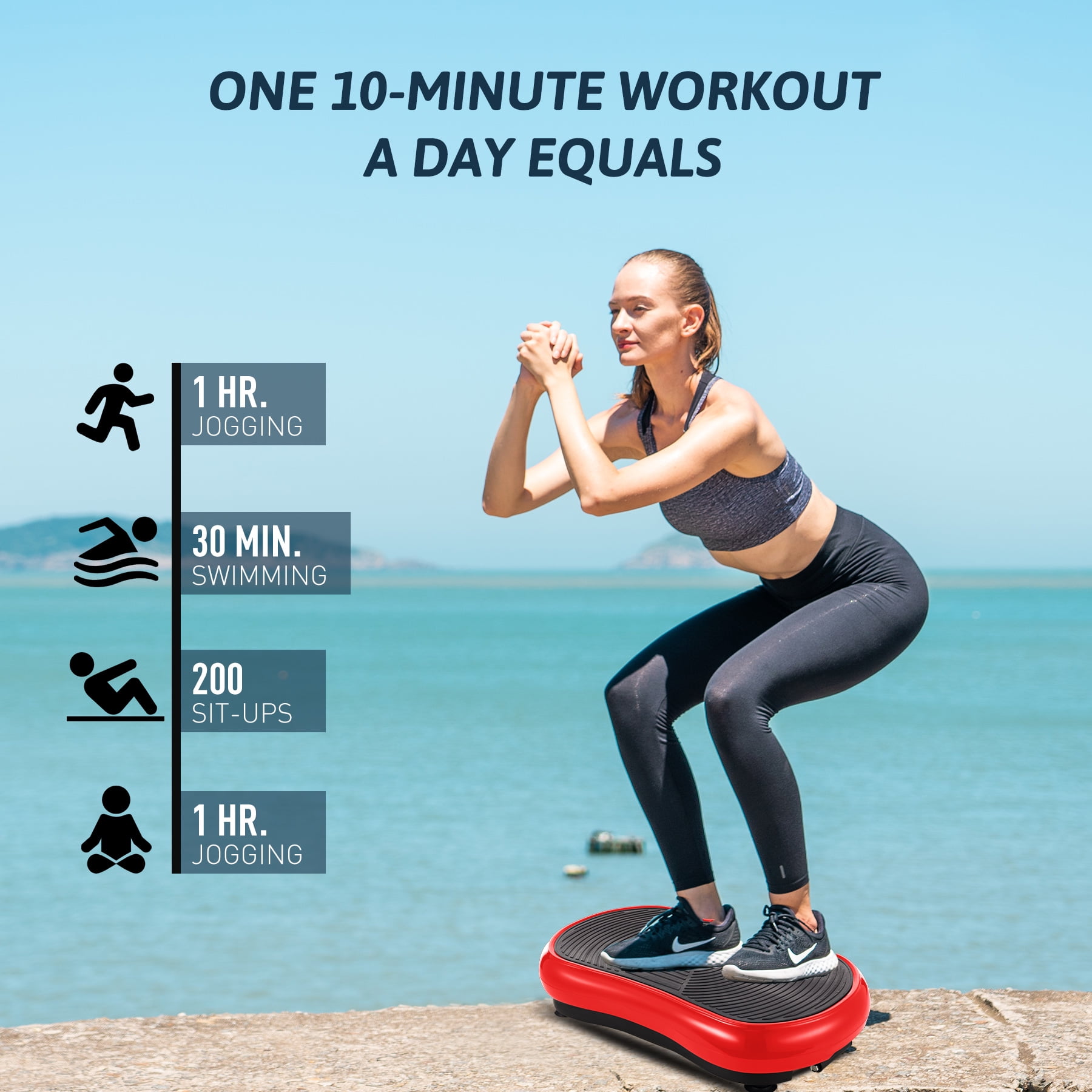 Full Whole Body Exercise Workout Fitness Platform with Resistance Bands