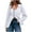 White jacketes for women, variant on Nfurl Womens Fall Jackets Plus Size Business Casual Scoop Neck Button Down Suit Jacket Loose Fit Long Sleeve Solid Color Fashion Jackets Light blue M