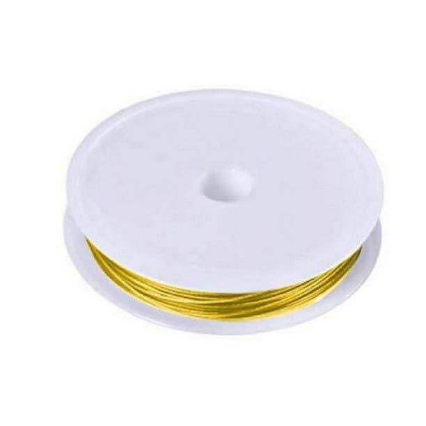 Irfora Rollo de alambre de joyería, alambre de cobre antioxidante flexible brillante para joyería, reparación de fabricación de bricolaje Irfora Alambre de joyería