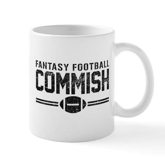 CafePress - Fantasy Football Commish Mugs - 11 oz Ceramic Mug - Novelty Coffee Tea Cup