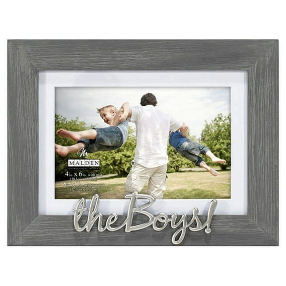 THE BOYS 5x7 4x6 Matted Frame Captures a special moment together - 4x6
