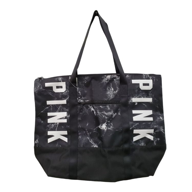 Victoria's Secret pink and black Crossbody Purse with Zipper