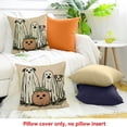 thumbnail image 4 of FCXZI   Halloween Pillow Covers  Black Cat Skeleton Dog Ghost Pumpkin Fall Halloween Decorations Indoor Outdoor Decorative Throw Pillows Cases for Home Bed Living Room Couch Decor 18x18in, 4 of 5