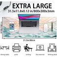 thumbnail image 2 of Modern Art Desk Mat Gaming Mouse Pad Stained Glass Computer Desk Pad, Large Laptop Keyboard Mat XL, Full Desktop Mat Glorious Computer Mouse Mat, Aesthetic Desk Decor Aesthetic 31.5" x 11.8", 2 of 6