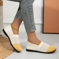 thumbnail image 4 of Gealkoca Women's Knit Flat Shoes Lightweight Comfortable Loafers Women Footwear Slip On Casual Breathable Mesh Walking Shoes Round Toe Mesh Flat, 4 of 5