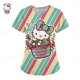 thumbnail image 3 of Camisetas de verano con cuello en V de Hello Kitty, camisetas de hospital para mujer 2023, uniforme de enfermera, ropa de mujer, camisetas con bolsillo, camisetas, 3 of 5