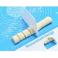 thumbnail image 2 of Duslogis Silicone Baking Mat for Rolling Pastry Dough with Measurements, 25.6" x 17.7" BPA Free Non stick and Non Slip Blue Table Sheet Baking Supplies for Bake Pizza Cake, 2 of 7