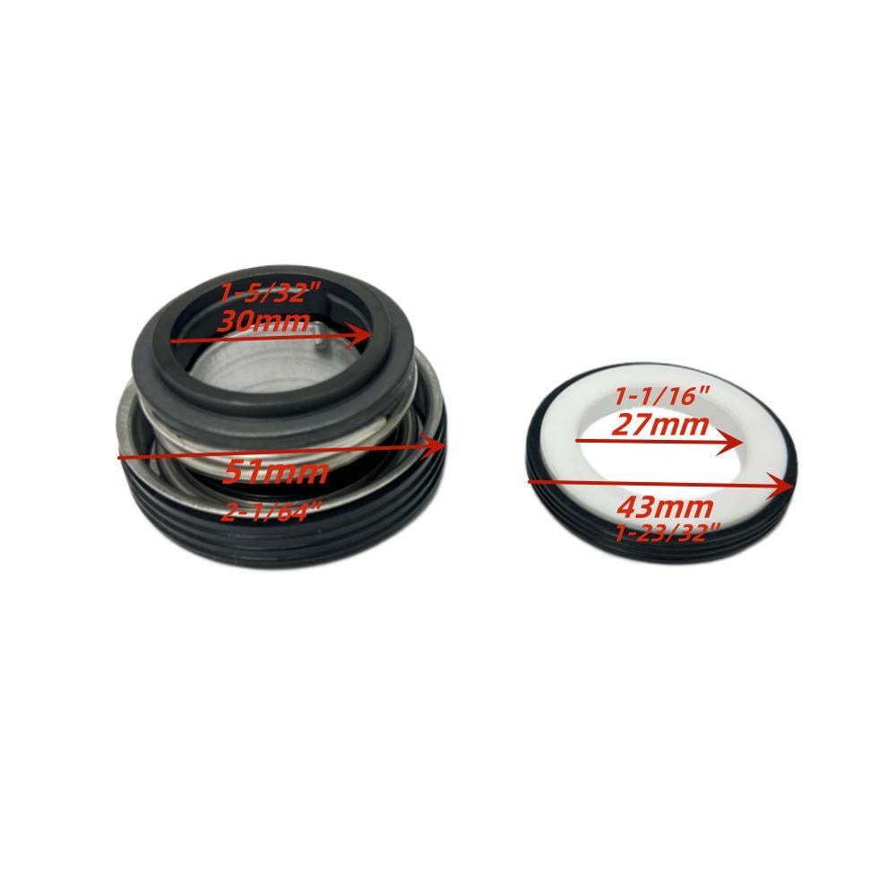POWER PRODUCTS Mechanical Seal For Predator 3" In. 301cc Full-Trash Water Pump - 23,000 GPH Fits SKU 56718 For Honda 3" In. WT30XK4A 270cc 4" In. WT40XK3A 389cc Construction Full Trash Pump