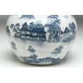 thumbnail image 2 of Zeckos AA Importing 59753 Blue And White Round Jar With Lid, 2 of 3