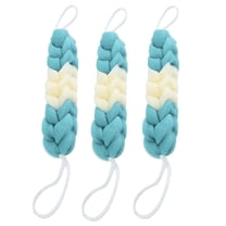 RAGUPEL Long Loofah for Shower,3 Pack Stretchable Braided Loofahs Sponge,Mesh Back Scrubber for Bath,Sponge Exfoliating Body for Men and Women