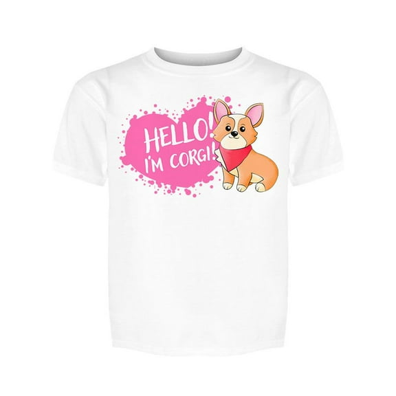 Hello!, Im Corgi Tee Girl's -Image by Shutterstock