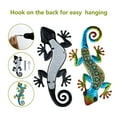 thumbnail image 7 of Vivid Metal Lizard Wall Decor - 12" Blue Gecko Outdoor Art - 2 Pack by HONGLAND, 7 of 7