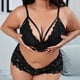 thumbnail image 4 of Gibobby Ropa sexy de mujer para sexo Conjunto de ropa interior de encaje para mujer, conjunto de ropa interior y ropa interior de encaje con correa(Negro, 3XG), 4 of 5