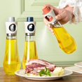 thumbnail image 4 of Oil Sprayer Glass Bottle, Pressurized Nozzle With Dust-proof Cover, Evenly Dispenses Cooking Oil, Vinegar, Soy Sauce And More, 4 of 5