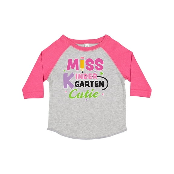 Inktastic Miss Kindergarten Cutie with Pencil and Stars Girls Toddler T-Shirt