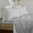 thumbnail image 3 of KG Linens Queen Sateen Sheet Set 1000 Thread Count 15 Inches Deep Pockets, 4Pc Bedding Set, MEDIUM GRAY, 3 of 5