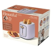 Beautiful 2 Slice Toaster with Touch-Activated Display, Lavender by Drew Barrymore