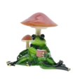 thumbnail image 4 of Figuras de rana, esculturas, regalo, novedad, arte, decoración, resina, artesanía animal única B, 4 of 9