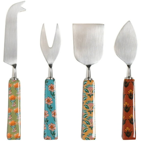 Danica Heirloom Mosaic Cheese Knives | Set of 4