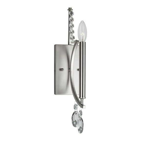 7067-01-55-Forte Lighting-Liz - 1 Light Wall Sconce-17 Inches Tall and 4.5 Inches Wide