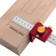 thumbnail image 7 of Steel Ruler Scribing Positioning Block - Aluminum Angle Scriber Line Marking Gauge,DIY Carpentry Scriber Measuring Locator (Block and Ruler), 7 of 7