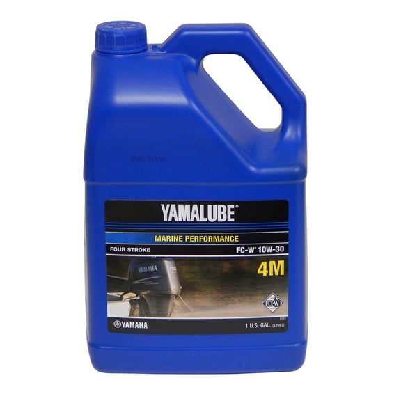 Yamalube LUB-10W30-FC-04 10W30 4-M Outboard Mineral FC-W Engine Oil